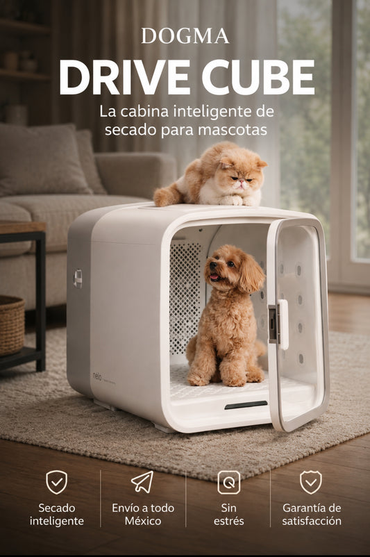 DOGMA® DRIVE CUBE — Tu mascota seca y tranquila en minutos