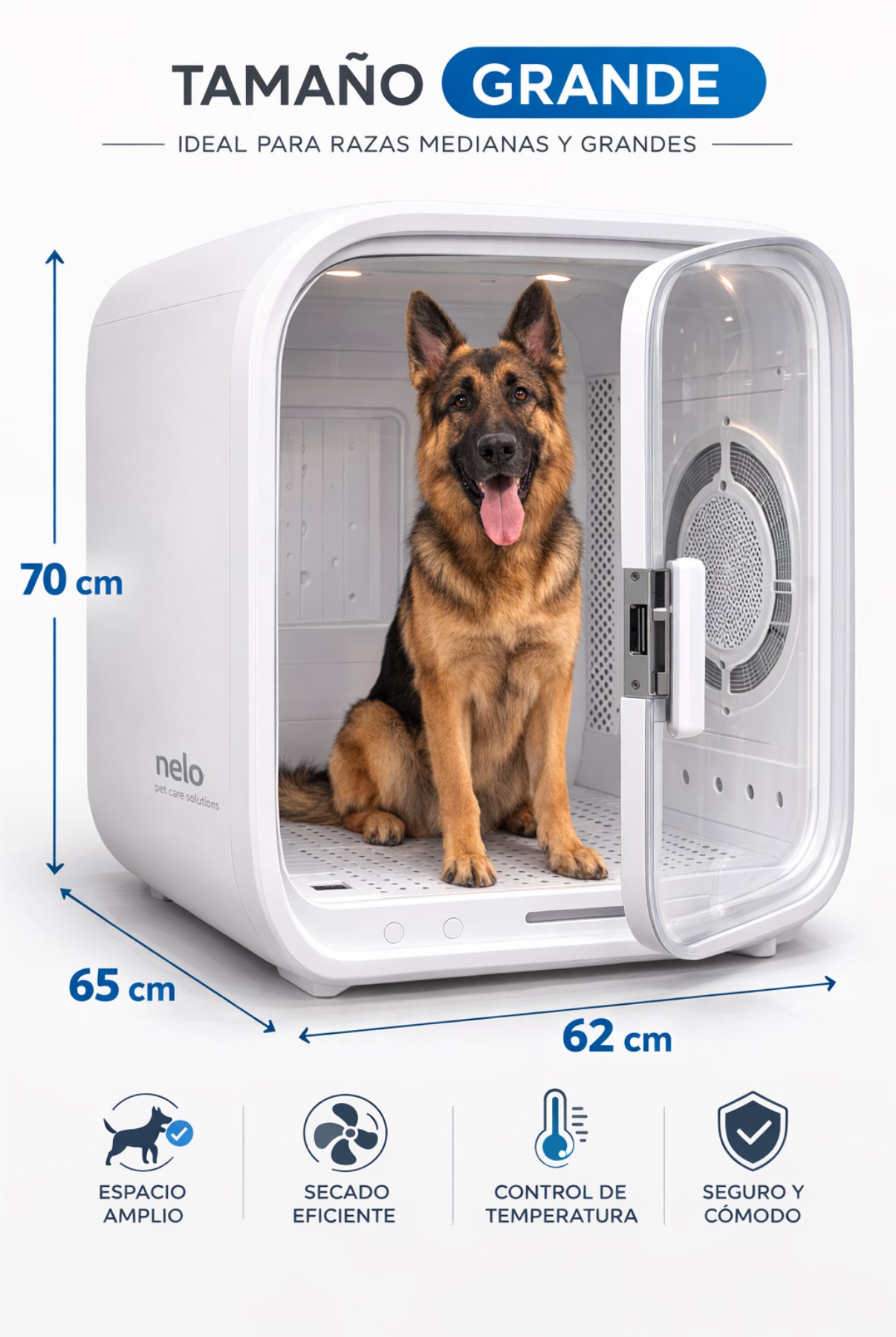 DOGMA® DRIVE CUBE — Tu mascota seca y tranquila en minutos