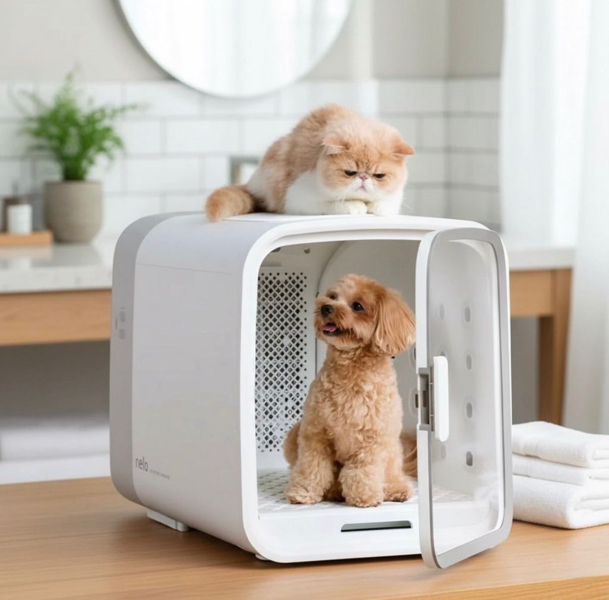 DOGMA® DRIVE CUBE — Tu mascota seca y tranquila en minutos