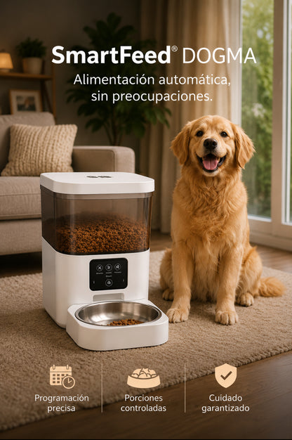DOGMA® SMARTFEED — Su comida siempre a tiempo.